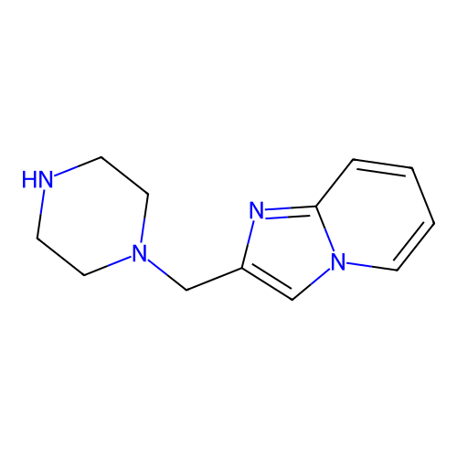1-{Imidazo[1,2-a]pyridin-2-ylmethyl}piperazine structure
