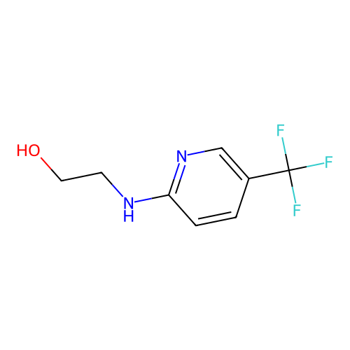 2-((5-(Trifluoromethyl)pyridin-2-yl)amino)ethan-1-ol structure