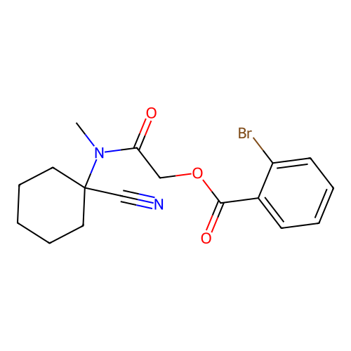 [(1-Cyanocyclohexyl)(methyl)carbamoyl]methyl 2-bromobenzoate structure