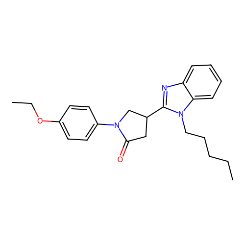 1-(4-Ethoxyphenyl)-4-(1-pentylbenzimidazol-2-yl)pyrrolidin-2-one structure