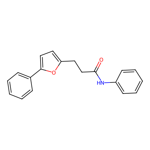 N-phenyl-3-(5-phenylfuran-2-yl)propanamide structure