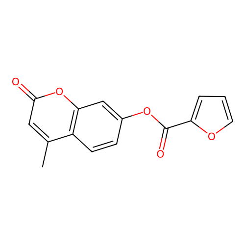 4-methyl-2-oxo-2H-chromen-7-yl furan-2-carboxylate structure