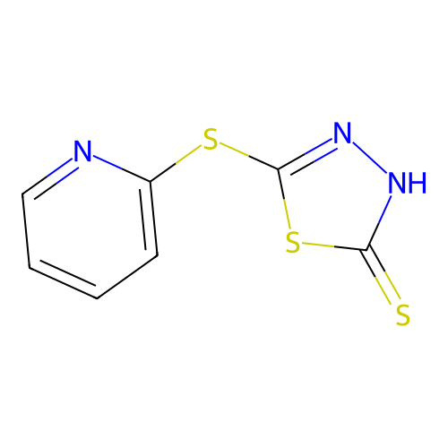5-pyridin-2-ylsulfanyl-3H-1,3,4-thiadiazole-2-thione structure