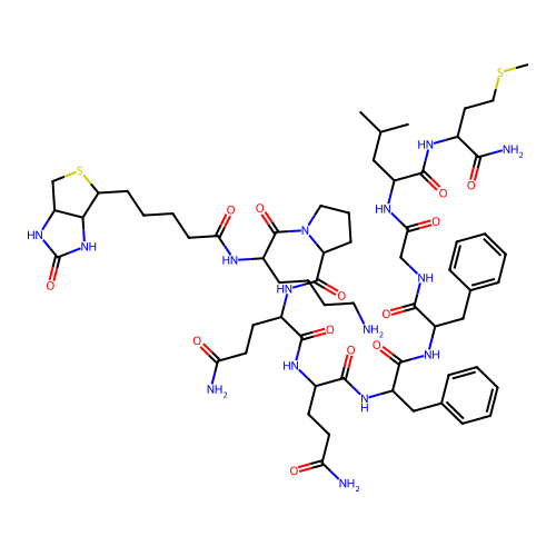 substance P (3-11), alpha-biotinyl-Lys(3)- structure