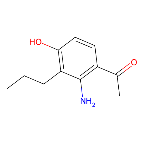 1-(2-Amino-4-hydroxy-3-propylphenyl)ethan-1-one structure