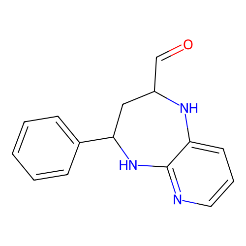 1H-Pyrido(2,3-b)(1,4)diazepine-2-carboxaldehyde, 2,3,4,5-tetrahydro-4-phenyl- structure