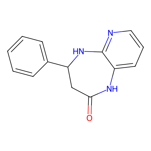 2H-Pyrido(2,3-b)(1,4)diazepin-2-one, 1,3,4,5-tetrahydro-4-phenyl- structure