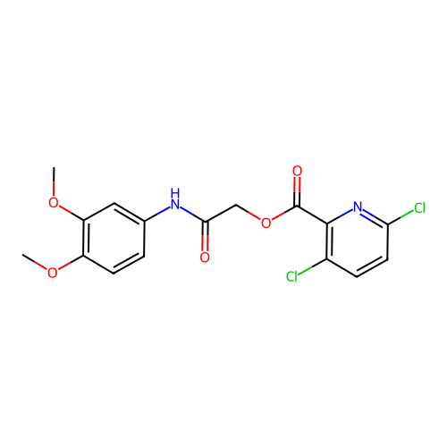 [(3,4-Dimethoxyphenyl)carbamoyl]methyl 3,6-dichloropyridine-2-carboxylate structure