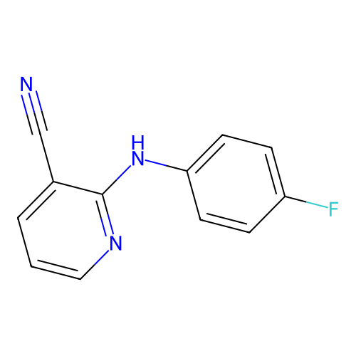 2-((4-Fluorophenyl)amino)nicotinonitrile structure