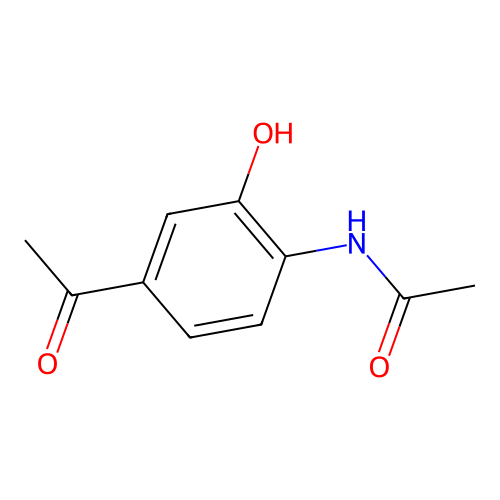 N-(4-acetyl-2-hydroxyphenyl)acetamide structure