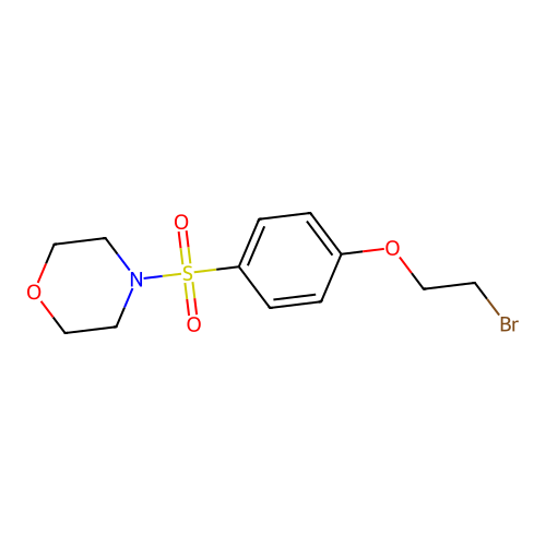 4-(4-(2-Bromoethoxy)benzenesulfonyl)morpholine structure