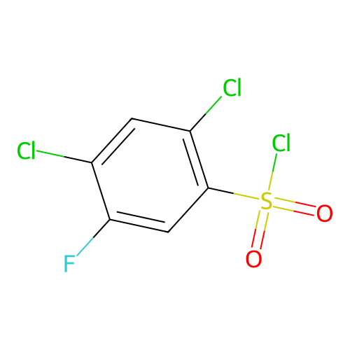 2,4-Dichloro-5-fluorobenzenesulfonyl chloride structure