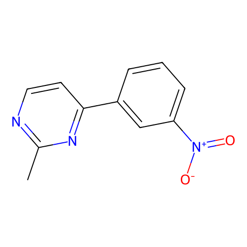 2-Methyl-4-(3-nitrophenyl)pyrimidine structure