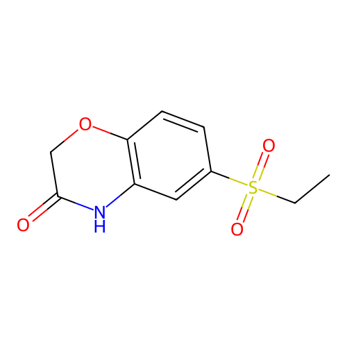 6-(ethylsulfonyl)-2H-1,4-benzoxazin-3(4H)-one structure