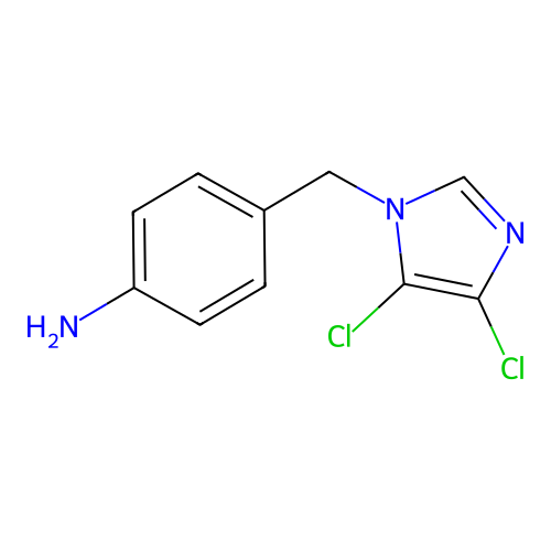 4-[(4,5-Dichloroimidazol-1-yl)methyl]aniline structure