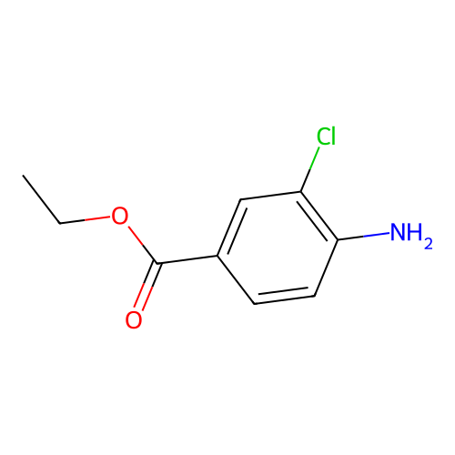 Ethyl 4-amino-3-chlorobenzoate structure