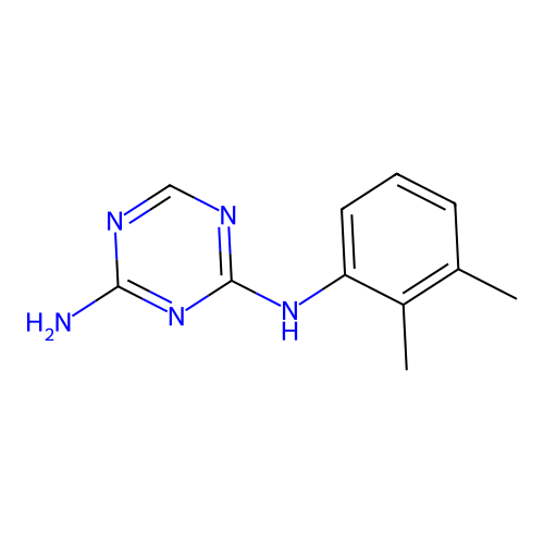 N-(2,3-Dimethylphenyl)-1,3,5-triazine-2,4-diamine structure
