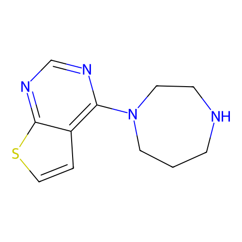4-(1,4-Diazepan-1-yl)thieno[2,3-d]pyrimidine structure