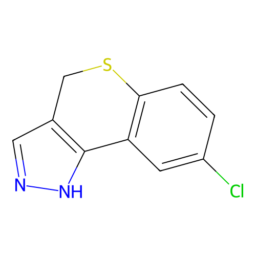 8-Chloro-2,4-dihydrothiochromeno[4,3-C]pyrazole structure