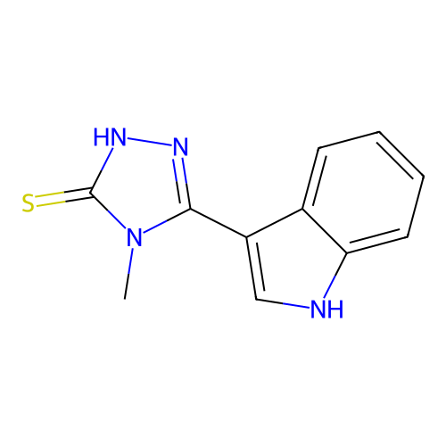 5-(1H-Indol-3-yl)-4-methyl-4H-1,2,4-triazole-3-thiol structure