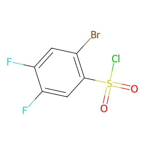 2-Bromo-4,5-difluorobenzenesulphonyl chloride structure