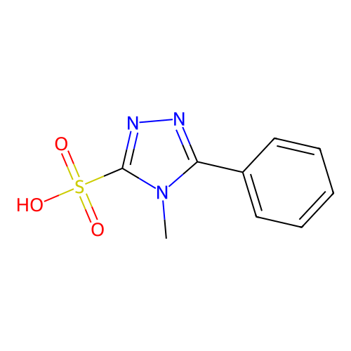 4-methyl-5-phenyl-1,2,4-triazole-3-sulfonic Acid structure