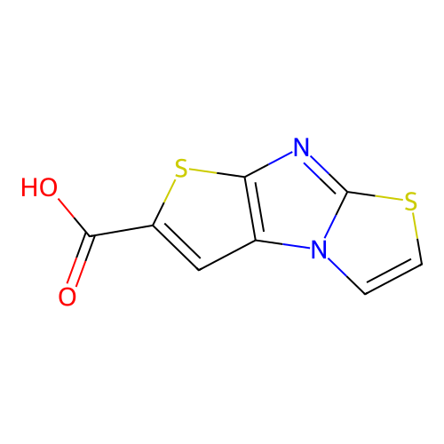 5,9-dithia-1,7-diazatricyclo[6.3.0.0,2,6]undeca-2(6),3,7,10-tetraene-4-carboxylic acid structure