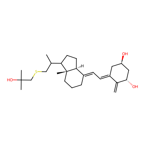 1,25-dihydroxy-23-thiavitamin D3 structure
