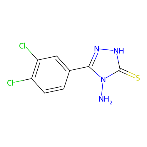 4-Amino-5-(3,4-dichlorophenyl)-1,2,4-triazole-3-thiol structure