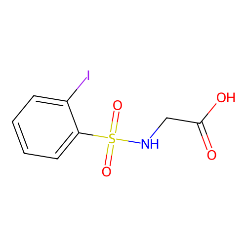 2-(2-Iodobenzenesulfonamido)acetic acid structure