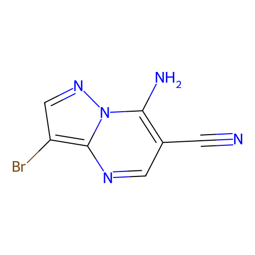 7-Amino-3-bromopyrazolo(1,5-a)pyrimidine-6-carbonitrile structure
