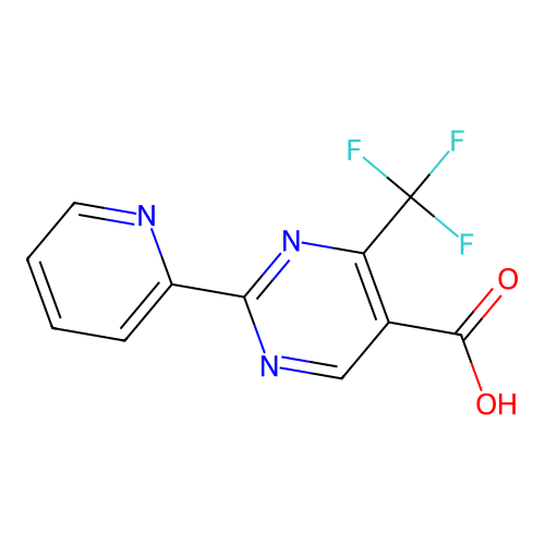 2-(Pyridin-2-yl)-4-(trifluoromethyl)pyrimidine-5-carboxylic acid structure