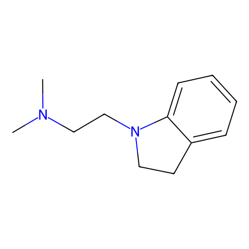 2-(2,3-dihydroindol-1-yl)-N,N-dimethylethanamine structure