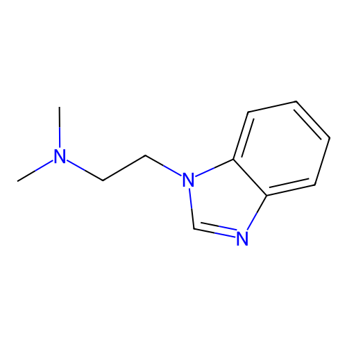 2-(benzimidazol-1-yl)-N,N-dimethylethanamine structure