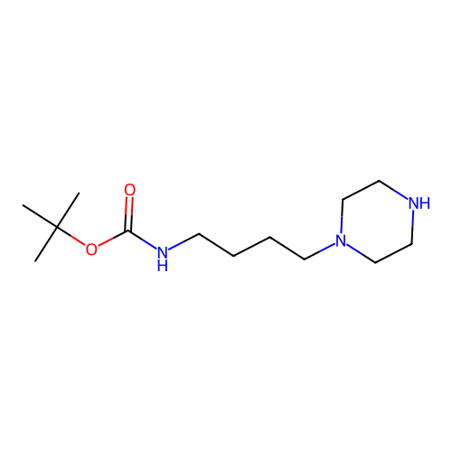 tert-Butyl (4-(piperazin-1-yl)butyl)carbamate structure