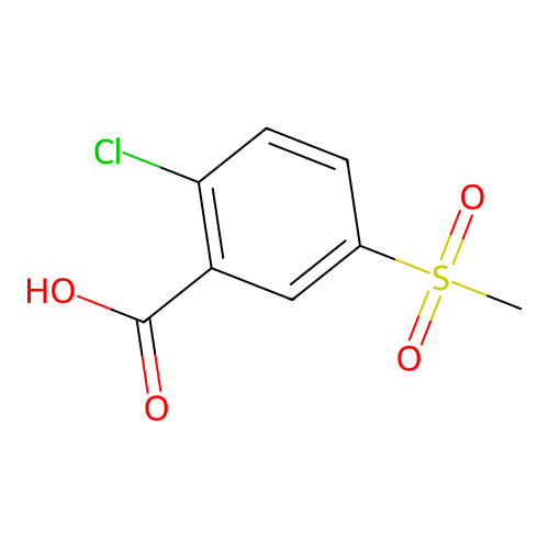 2-Chloro-5-(methylsulphonyl)benzoic acid structure