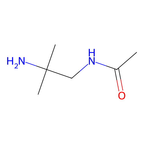 Acetamide, N-(2-amino-2-methylpropyl)- structure