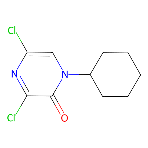 3,5-Dichloro-1-cyclohexyl-2(1H)-pyrazinone structure