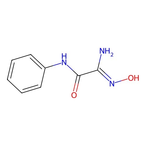 Acetamide, 2-amino-2-hydroximino-N-phenyl- structure