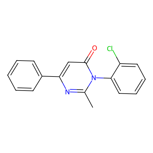 4(3H)-Pyrimidinone, 3-(2-chlorophenyl)-2-methyl-6-phenyl- structure