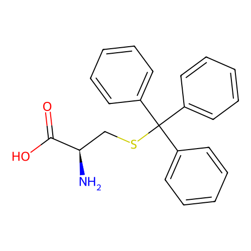 S-Trityl-D-Cysteine structure