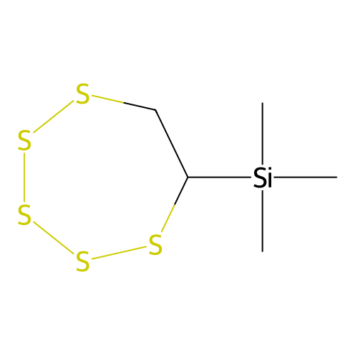 Silane, trimethyl-1,2,3,4,5-pentathiepan-6-yl- structure