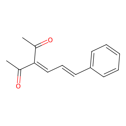 3-(3-Phenyl-allylidene)-pentane-2,4-dione structure