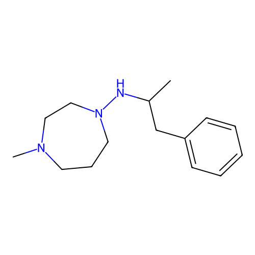 4-Methyl-N-(1-phenylpropan-2-yl)-1,4-diazepan-1-amine structure