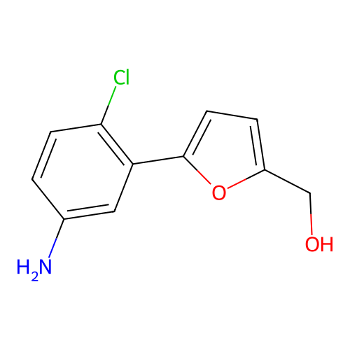 [5-(5-Amino-2-chlorophenyl)furan-2-yl]methanol structure