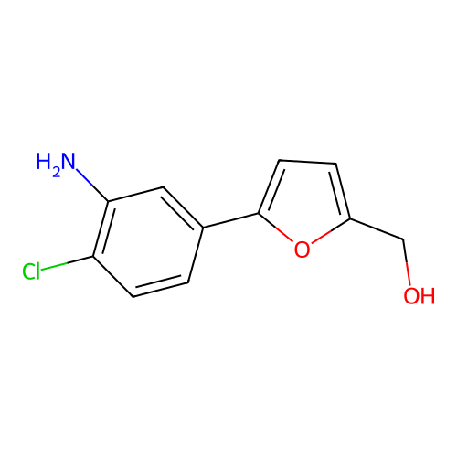 [5-(3-Amino-4-chlorophenyl)furan-2-yl]methanol structure