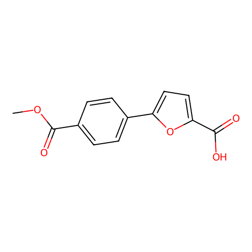 5-[4-(Methoxycarbonyl)phenyl]furan-2-carboxylic acid structure