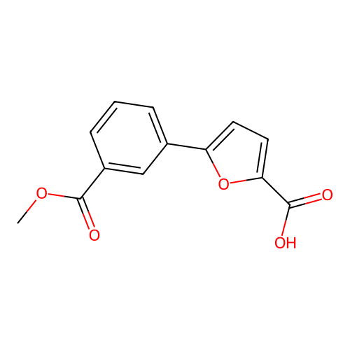 5-(3-methoxycarbonylphenyl)furan-2-carboxylic Acid structure