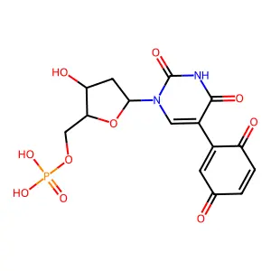 5-(4-苯醌基)-2-脱氧尿苷 5-磷酸 structure