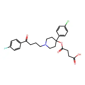 Haloperidol hemisuccinate structure